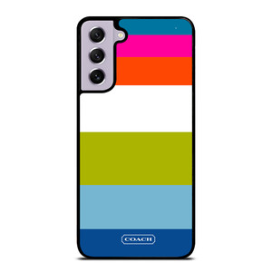 COACH NEW YORK STRIPE 2 Samsung Galaxy S21 FE Case Cover COACH NEW YORK STRIPE 2 Samsung Galaxy S21 FE Case Cover