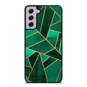 EMERALD AND COPPER GEOMETRIC PATTERN Samsung Galaxy S21 FE Case Cover