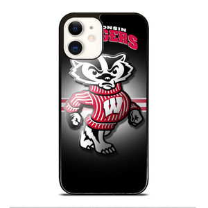 WISCONSIN BADGER FOOTBALL LOGO iPhone 12 Case Cover