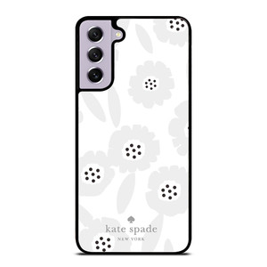 KATE SPADE GREY FLOWER Samsung Galaxy S21 FE Case Cover KATE SPADE GREY FLOWER Samsung Galaxy S21 FE Case Cover