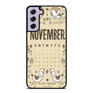 KATE SPADE NOVEMBER Samsung Galaxy S21 FE Case Cover KATE SPADE NOVEMBER Samsung Galaxy S21 FE Case Cover
