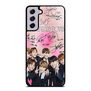 KPOP BTS LOVE PINK SIGNATURE Samsung Galaxy S21 FE Case Cover