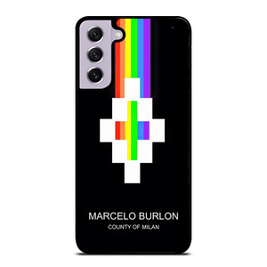 MARCELO BURLON MILAN RAINBOW LOGO Samsung Galaxy S21 FE Case Cover