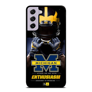 MICHIGAN WOLVERINES Samsung Galaxy S21 FE Case Cover MICHIGAN WOLVERINES Samsung Galaxy S21 FE Case Cover