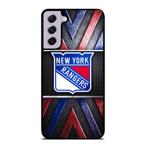 NEW YORK RANGERS NHL METAL LOGO Samsung Galaxy S21 FE Case Cover