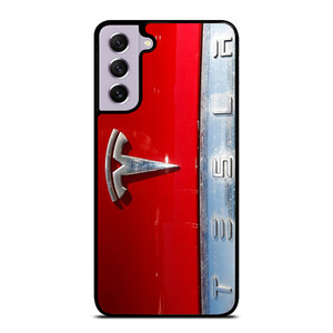 TESLA METAL EMBLEM Samsung Galaxy S21 FE Case Cover