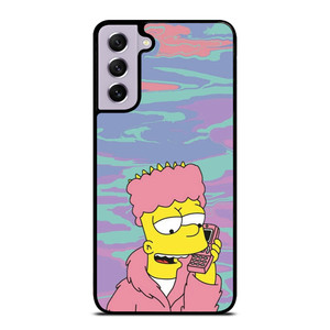 TIE DYE PATTERN BART SIMPSON Samsung Galaxy S21 FE Case Cover