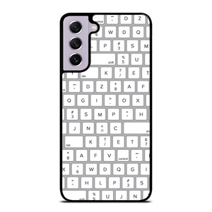 WHITE KEYBOARD PATTERN Samsung Galaxy S21 FE Case Cover