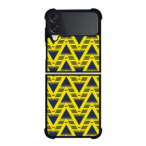 ARSENAL YELLOW RETRO PATTERN Samsung Galaxy Z Flip 3 Case Cover ARSENAL YELLOW RETRO PATTERN Samsung Galaxy Z Flip 3 Case Cover