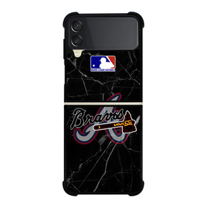 ATLANTA BRAVES BLACK MARBLE LOGO Samsung Galaxy Z Flip 3 Case Cover ATLANTA BRAVES BLACK MARBLE LOGO Samsung Galaxy Z Flip 3 Case Cover