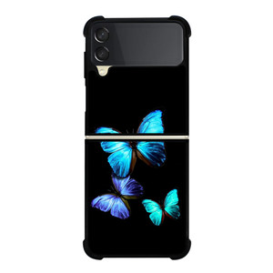 BLUE BUTTERFLY ART Samsung Galaxy Z Flip 3 Case Cover