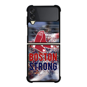 BOSTON RED SOX STRONG ART Samsung Galaxy Z Flip 3 Case Cover