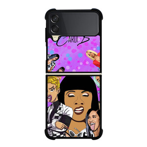 CARDI B CARTOON Samsung Galaxy Z Flip 3 Case Cover