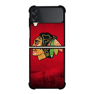 CHICAGO BLACKHAWKS NHL ICON Samsung Galaxy Z Flip 3 Case Cover