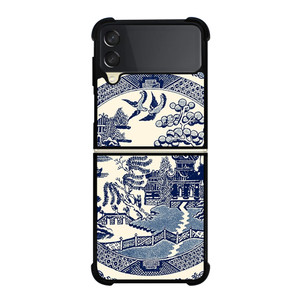 CHINESE BLUE ART Samsung Galaxy Z Flip 3 Case Cover