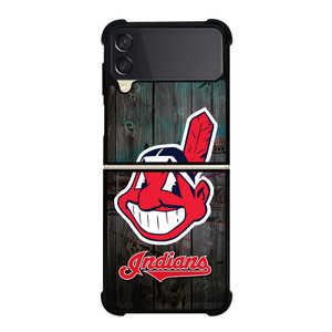CLEVELAND INDIANS WOODEN LOGO Samsung Galaxy Z Flip 3 Case Cover