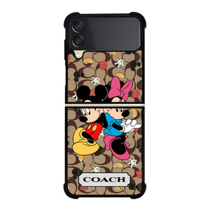 COACH MICKEY MINNIE MOUSE LOVE Samsung Galaxy Z Flip 3 Case Cover COACH MICKEY MINNIE MOUSE LOVE Samsung Galaxy Z Flip 3 Case Cover