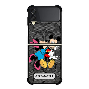 COACH MINNIE MICKEY MOUSE KISS Samsung Galaxy Z Flip 3 Case Cover COACH MINNIE MICKEY MOUSE KISS Samsung Galaxy Z Flip 3 Case Cover
