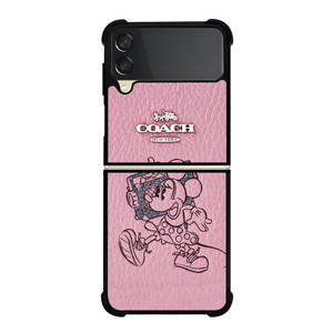 COACH MINNIE MOUSE PINK Samsung Galaxy Z Flip 3 Case Cover