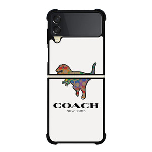 COACH NEW YORK DINOSAUR Samsung Galaxy Z Flip 3 Case Cover COACH NEW YORK DINOSAUR Samsung Galaxy Z Flip 3 Case Cover