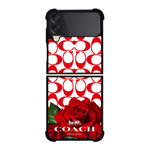 COACH NEW YORK FLOWER 4 Samsung Galaxy Z Flip 3 Case Cover COACH NEW YORK FLOWER 4 Samsung Galaxy Z Flip 3 Case Cover