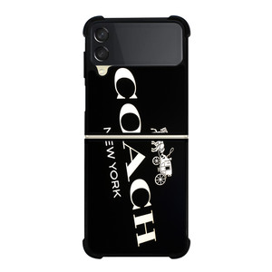 COACH NEW YORK LOGO 3 Samsung Galaxy Z Flip 3 Case Cover COACH NEW YORK LOGO 3 Samsung Galaxy Z Flip 3 Case Cover