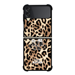 COACH NEW YORK PINK NATION LEPOARD Samsung Galaxy Z Flip 3 Case Cover COACH NEW YORK PINK NATION LEPOARD Samsung Galaxy Z Flip 3 Case Cover