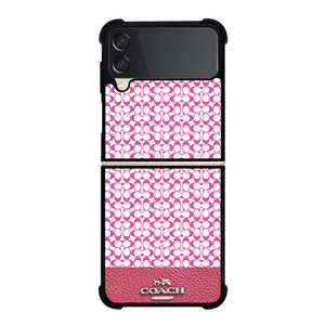 COACH NEW YORK PINK Samsung Galaxy Z Flip 3 Case Cover COACH NEW YORK PINK Samsung Galaxy Z Flip 3 Case Cover