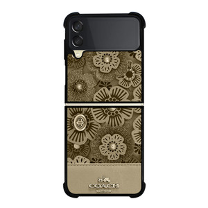 COACH NEW YORK TEA ROSE 2 Samsung Galaxy Z Flip 3 Case Cover COACH NEW YORK TEA ROSE 2 Samsung Galaxy Z Flip 3 Case Cover