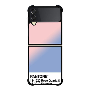 COLOR PANTONE ROSE QUARTZ AND SERENITY Samsung Galaxy Z Flip 3 Case Cover
