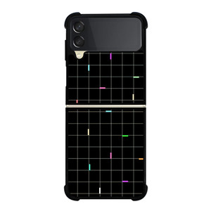 COLORED AESTHETIC GRID Samsung Galaxy Z Flip 3 Case Cover