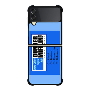 DUNDER MIFFLIN INTRA OFFICE DIGITAL HUB LOGO Samsung Galaxy Z Flip 3 Case Cover