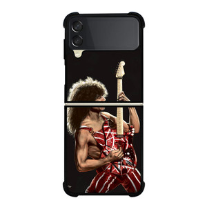 EDDIE VAN HALEN AND GUITAR Samsung Galaxy Z Flip 3 Case Cover