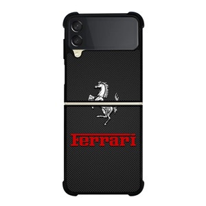 FERRARI HORSE CARBON LOGO Samsung Galaxy Z Flip 3 Case Cover