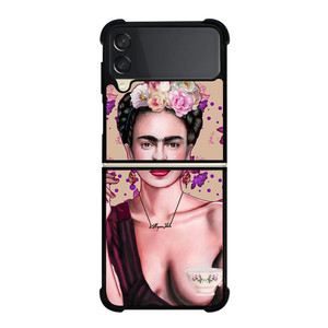 FRIDA KAHLO ART FACE Samsung Galaxy Z Flip 3 Case Cover FRIDA KAHLO ART FACE Samsung Galaxy Z Flip 3 Case Cover