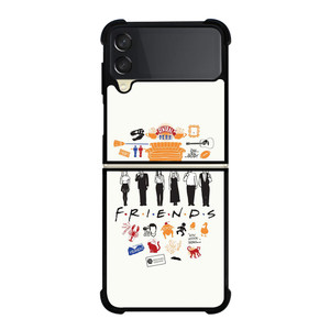FRIENDS TV SHOW CLIP ART Samsung Galaxy Z Flip 3 Case Cover FRIENDS TV SHOW CLIP ART Samsung Galaxy Z Flip 3 Case Cover