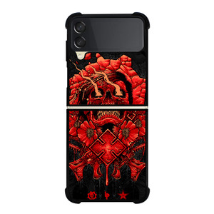 GEARS OF WAR SKULL RED Samsung Galaxy Z Flip 3 Case Cover GEARS OF WAR SKULL RED Samsung Galaxy Z Flip 3 Case Cover