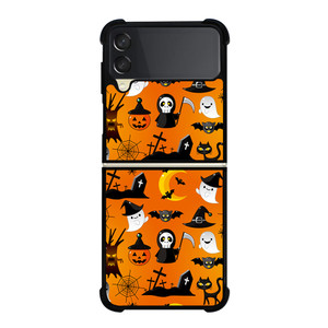 HAPPY HALLOWEEN CARTOON PATERN Samsung Galaxy Z Flip 3 Case Cover HAPPY HALLOWEEN CARTOON PATERN Samsung Galaxy Z Flip 3 Case Cover