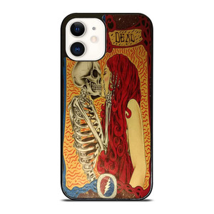 GRATEFUL DEAD KISSING SKELETON iPhone 12 Case Cover GRATEFUL DEAD KISSING SKELETON iPhone 12 Case Cover
