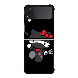 HELLO KITTY NINJA BLACK Samsung Galaxy Z Flip 3 Case Cover