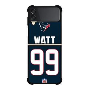 HOUSTON TEXANS JAMES WATT 99 Samsung Galaxy Z Flip 3 Case Cover HOUSTON TEXANS JAMES WATT 99 Samsung Galaxy Z Flip 3 Case Cover