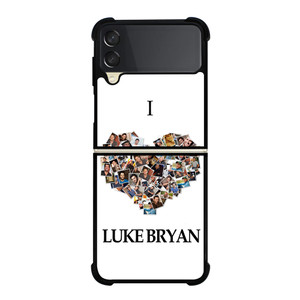 I LOVE LUKE BRYAN COLLAGE Samsung Galaxy Z Flip 3 Case Cover