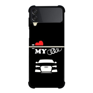 I LOVE MY AUDI Samsung Galaxy Z Flip 3 Case Cover I LOVE MY AUDI Samsung Galaxy Z Flip 3 Case Cover