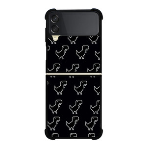 INTERNET ERROR DINOSAUR PATTERN Samsung Galaxy Z Flip 3 Case Cover