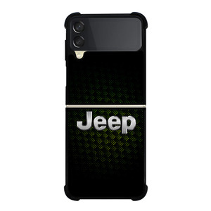 JEEP GREEN CARBON LOGO Samsung Galaxy Z Flip 3 Case Cover JEEP GREEN CARBON LOGO Samsung Galaxy Z Flip 3 Case Cover