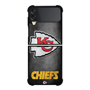 KANSAS CITY CHIEFS METAL LOGO Samsung Galaxy Z Flip 3 Case Cover