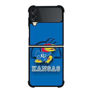 KANSAS JAYHAWKS BASKETBALL LOGO Samsung Galaxy Z Flip 3 Case Cover