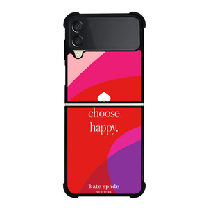 KATE SPADE CHOOSE HAPPY Samsung Galaxy Z Flip 3 Case Cover