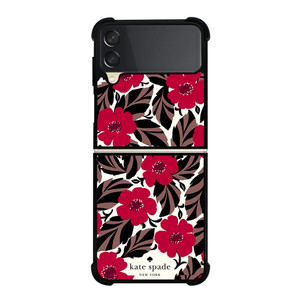 KATE SPADE FLOWER RED Samsung Galaxy Z Flip 3 Case Cover KATE SPADE FLOWER RED Samsung Galaxy Z Flip 3 Case Cover