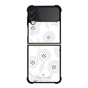 KATE SPADE GREY FLOWER Samsung Galaxy Z Flip 3 Case Cover KATE SPADE GREY FLOWER Samsung Galaxy Z Flip 3 Case Cover